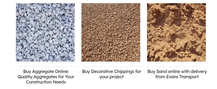 aggregates online devon evans transport