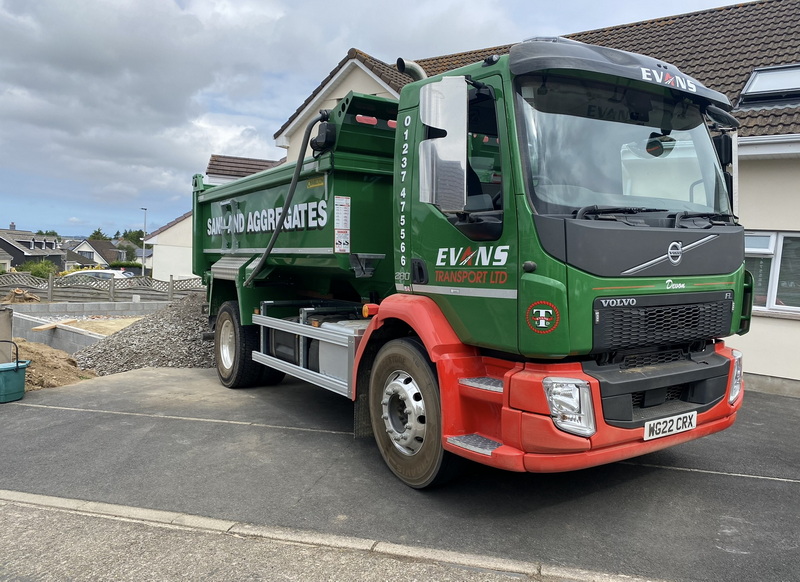 evans transport sand and aggregate chippings delivery